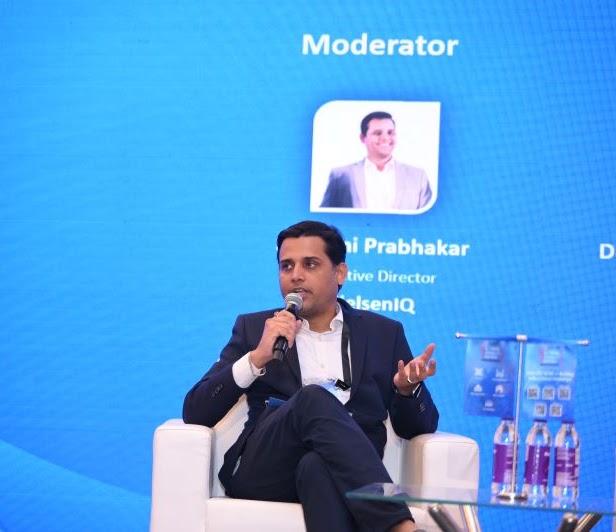 Shammi Prabhakar moderating a panel on India's next-generation GCC incentives
